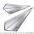 Швеллер дюралевый неравнополочный 27х20х35х2.5 мм